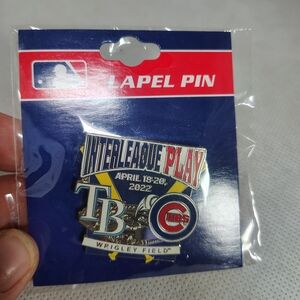 Chicago Cubs Vs Tampa Bay Rays April 2022 Interleague  Play Dueling Pin Apr 2022